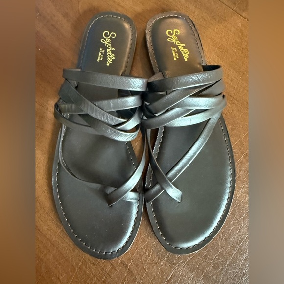 NWOT Seychelles from J.Jill Dark Espresso Brown Strappy Sandals SZ 9 - Picture 1 of 7